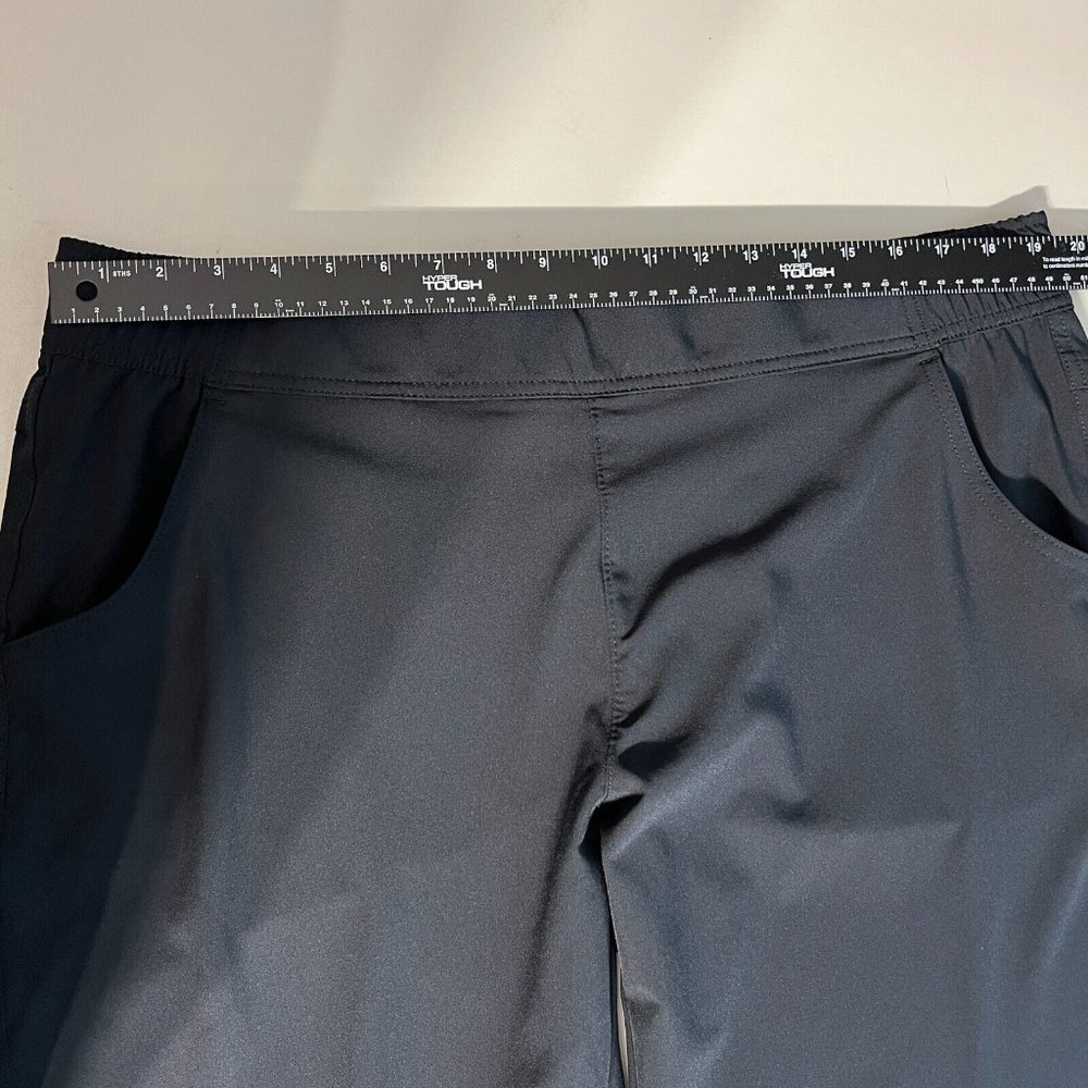 EDDIE BAUER Traveler Pants‎ Womens XL Black Pull On Elastic Waist Stretch Active - Picture 8 of 15